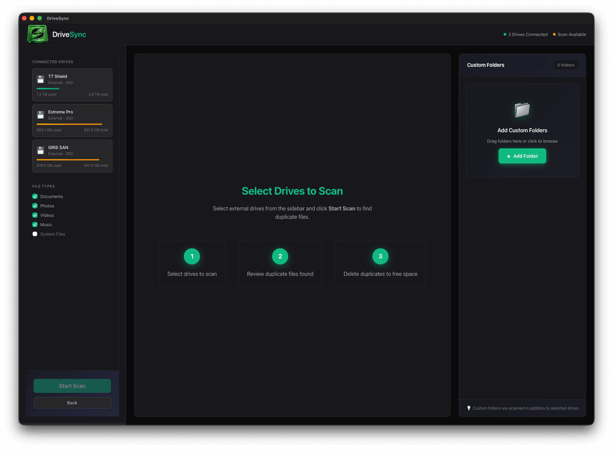 Multi-Drive Selection